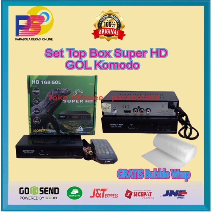 Jual Set Top Box TV Digital Super HD DVBT2 GOL Komodo Body Besi