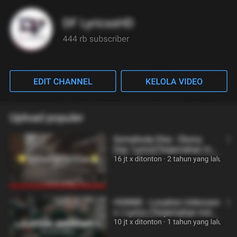 Jual Akun Youtube Sultan Subscriber Shopee Indonesia