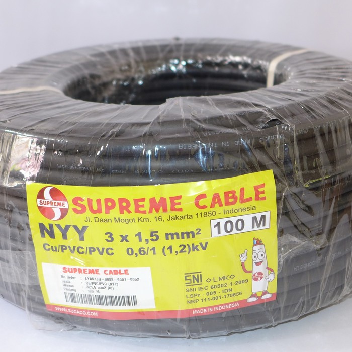 Jual Kabel Listrik Nyy X Mm Nyy X Mm Supreme Roll Meter