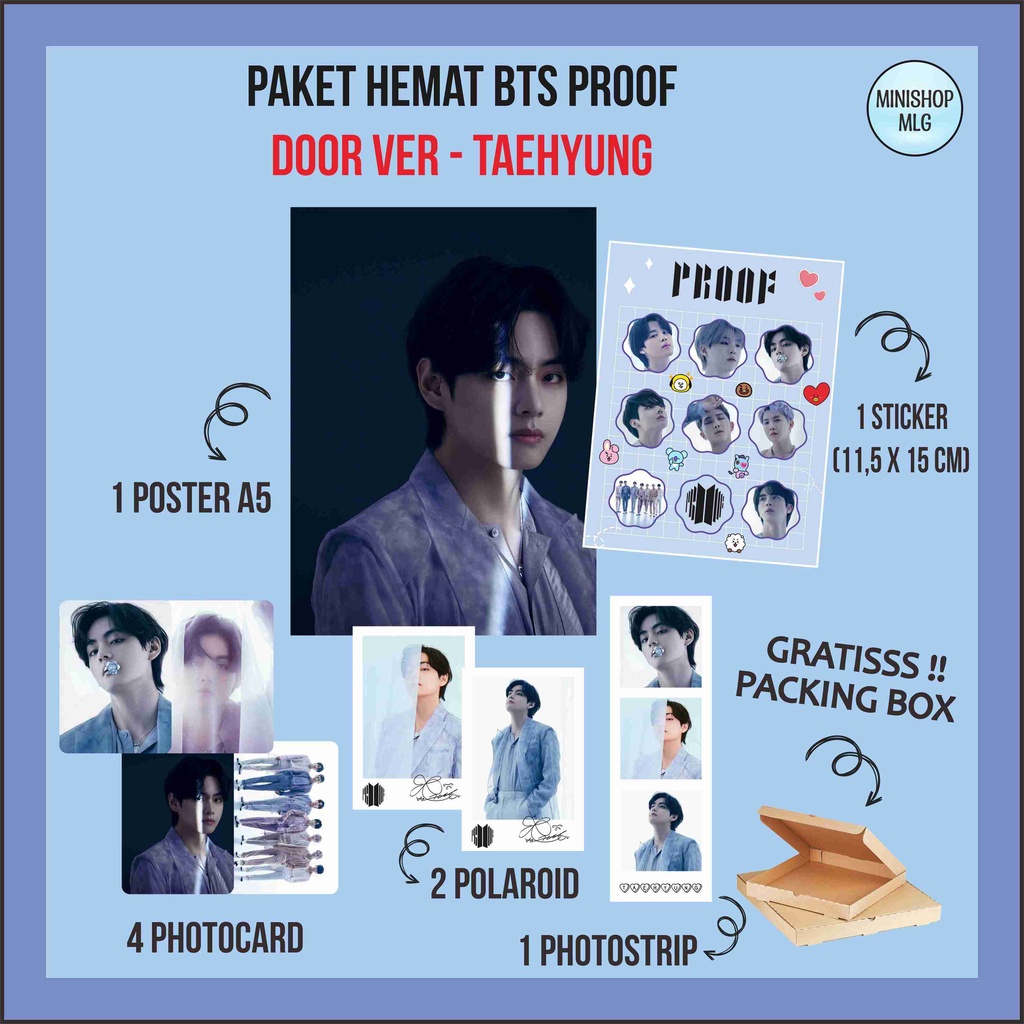 Jual Freebox Paket Hemat Bts Proof Unofficial Fankit Bts Proof