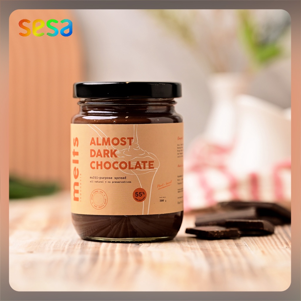 Jual Melts Almost Dark Chocolate Spread G Selai Coklat Shopee