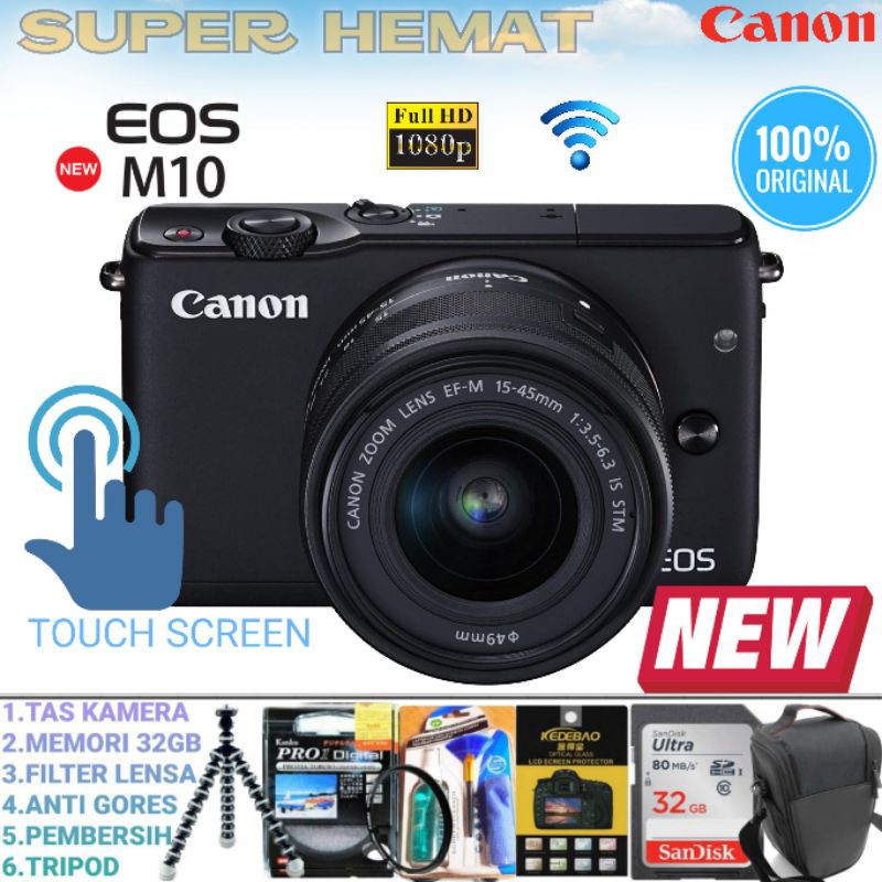 Jual CANON EOS M10 LENSA 15 45MM IS STM ORIGINAL 100 GARANSI 1 TAHUN