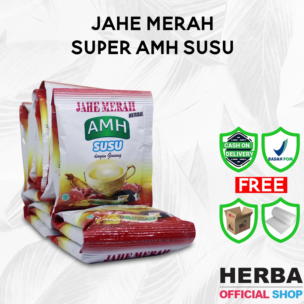 Jual Jahe Merah Super Amh Plus Susu Renceng Penghangat Badan Amh Per