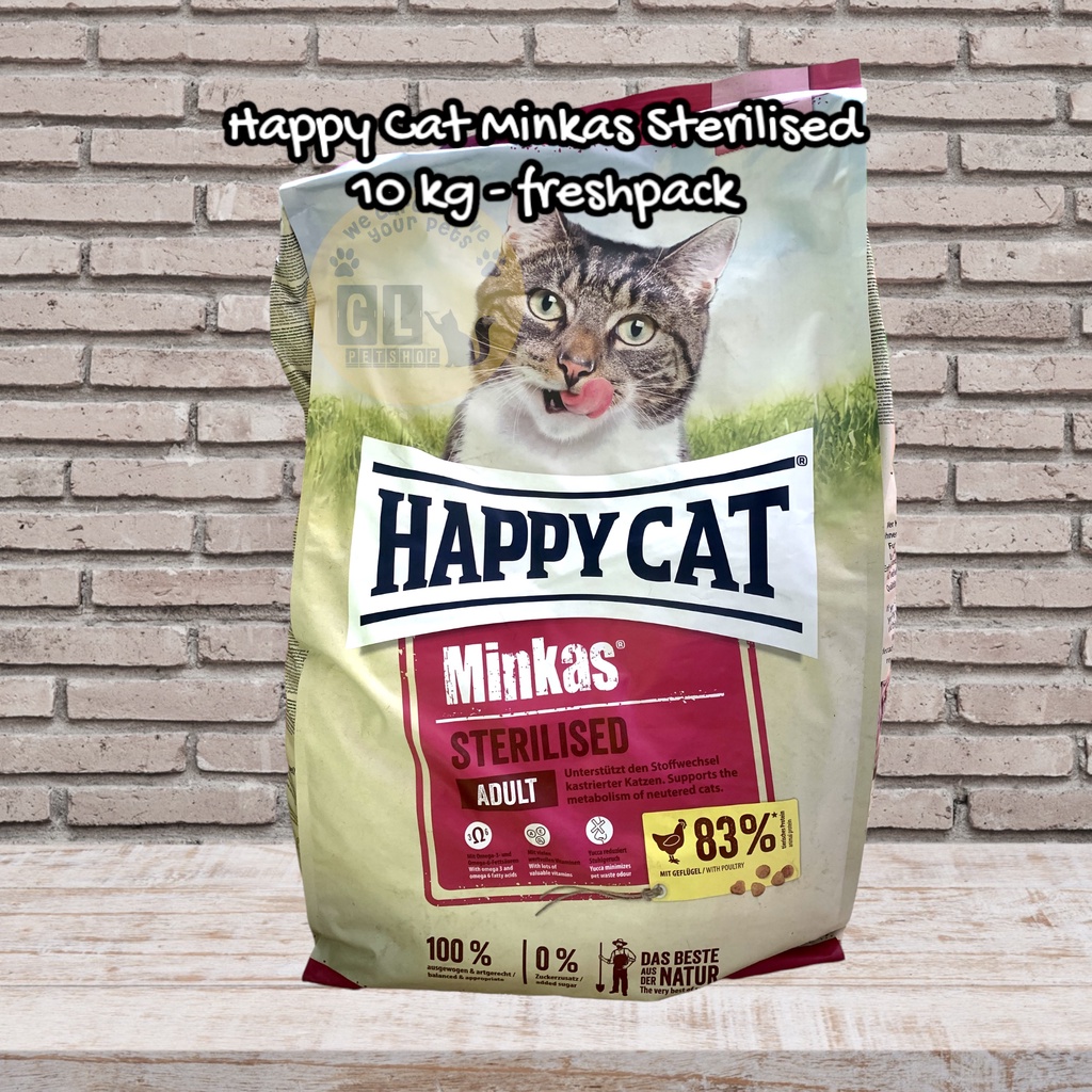 Jual Happy Cat Minkas Sterilised Adult Kg Freshpack Shopee Indonesia