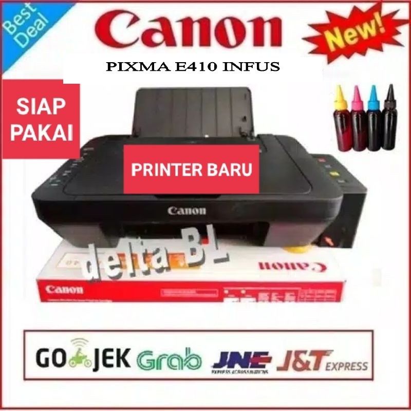 Jual Printer Canon E410 All In One Print Scan Copy Infus Tinta Full