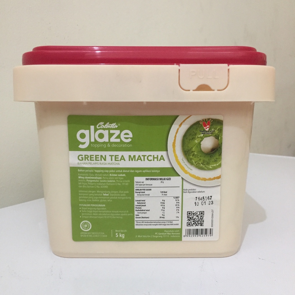 Jual Colatta Dip Glaze Green Tea Matcha Repack Gr Topping Donat