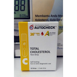 Jual Strip Cholesterol Autocheck Strip Kolesterol Autocheck Isi 10