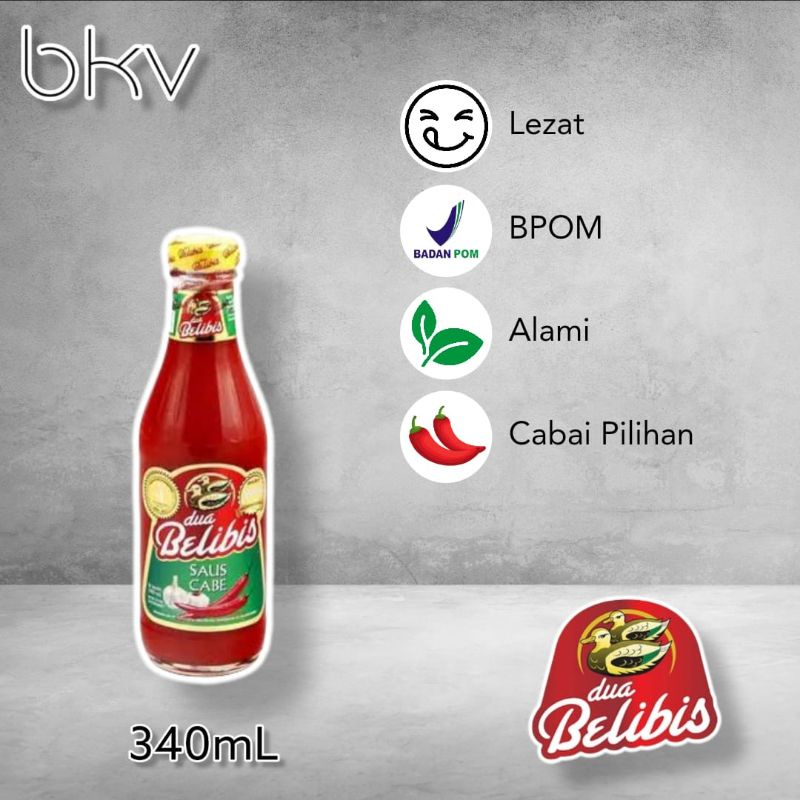 Jual Saus Sambal Sambel Cabe Cabai Dua Belibis Ml Botol Kaca Beling