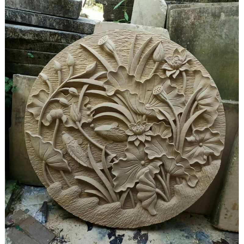 Jual Relief Batu Alam Ukiran Paras Jogja Hiasan Dinding Shopee Indonesia