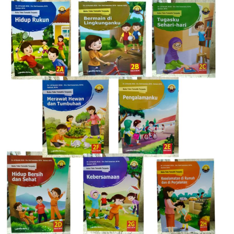 Jual Buku Teks Tematik Terpadu Kelas 2A 2B 2C 2D 2E 2F 2G 2H Kurikulum