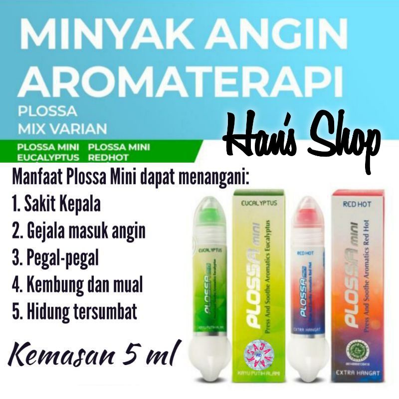 Jual Plossa Mini Aromatherapy Ml Shopee Indonesia