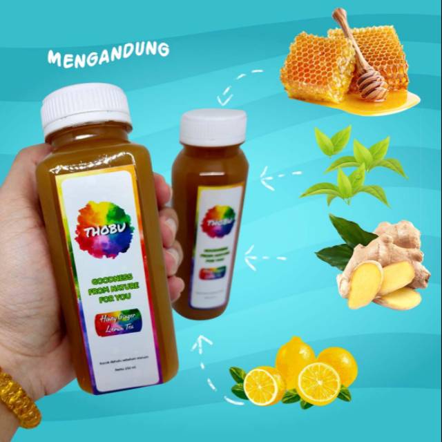 Jual Minuman Herbal Thobu Honey Ginger Lemon Tea Khusus Order