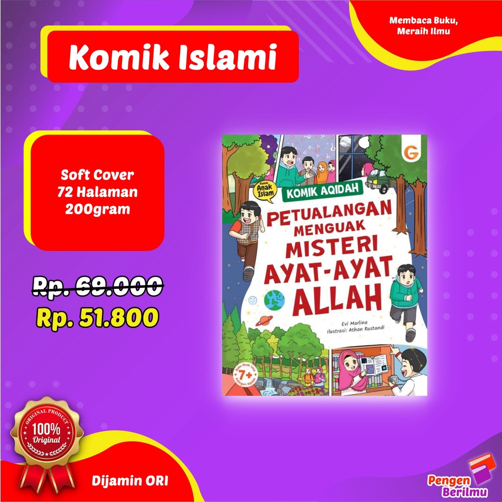 Jual Komik Aqidah Petualangan Menguak Misteri Ayat Ayat Allah Komik