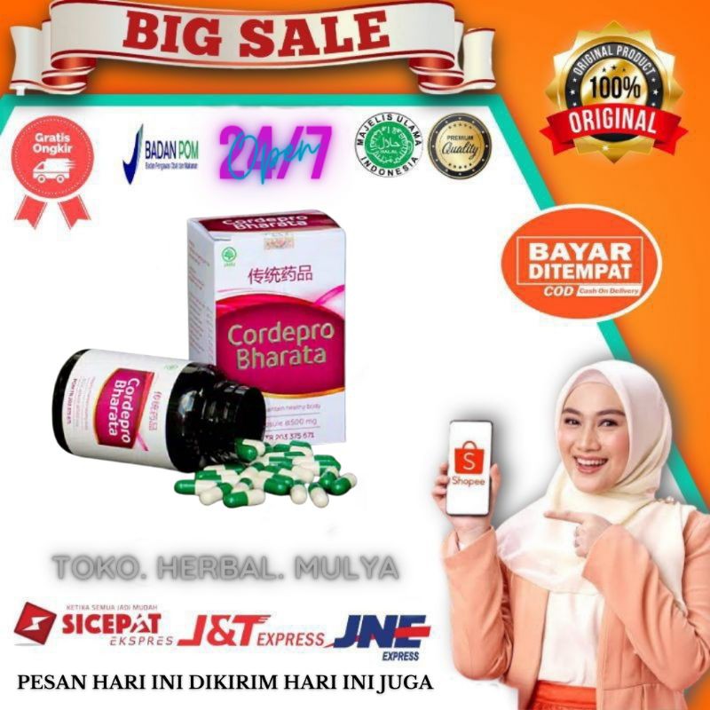 Jual PROMO Cordepro Bharata Asli Obat Paru Paru Obat Lambung Obat