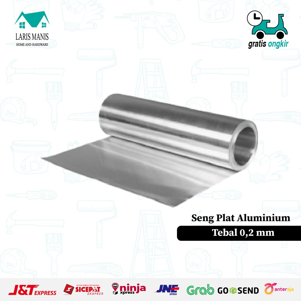 Jual SENG PLAT ALUMINIUM ANTI KARAT LEMBARAN 1 X 2 Meter Shopee Indonesia