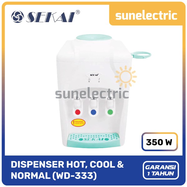Jual Sekai WD 333 Water Dispencer Dispenser Air Normal Hot Cold WD 333 WD333 Multi Warna