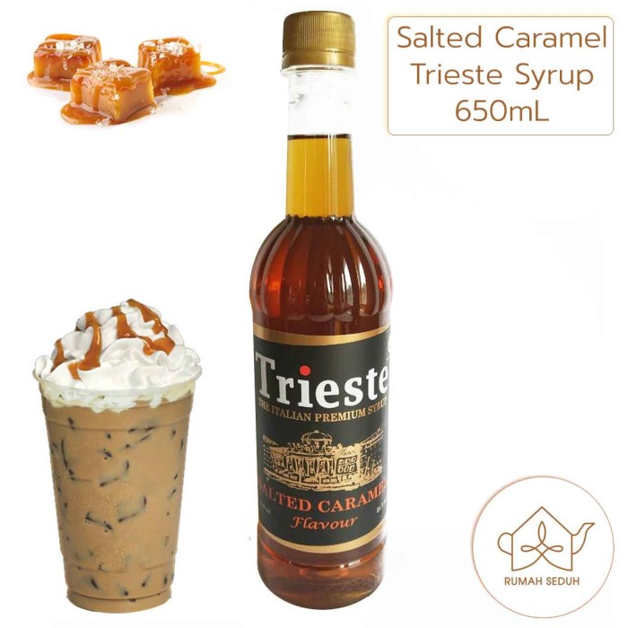 Jual 650 ML Sirup Salted Caramel Merk Trieste Salted Caramel Italian