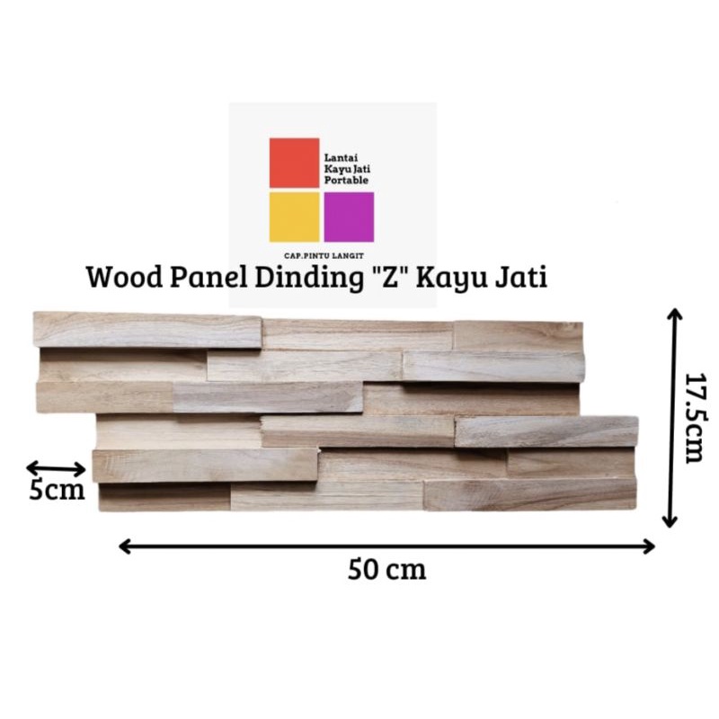 Jual Panel Dinding Premium Kayu Jati Z Mozaik D Wood Panel Wall