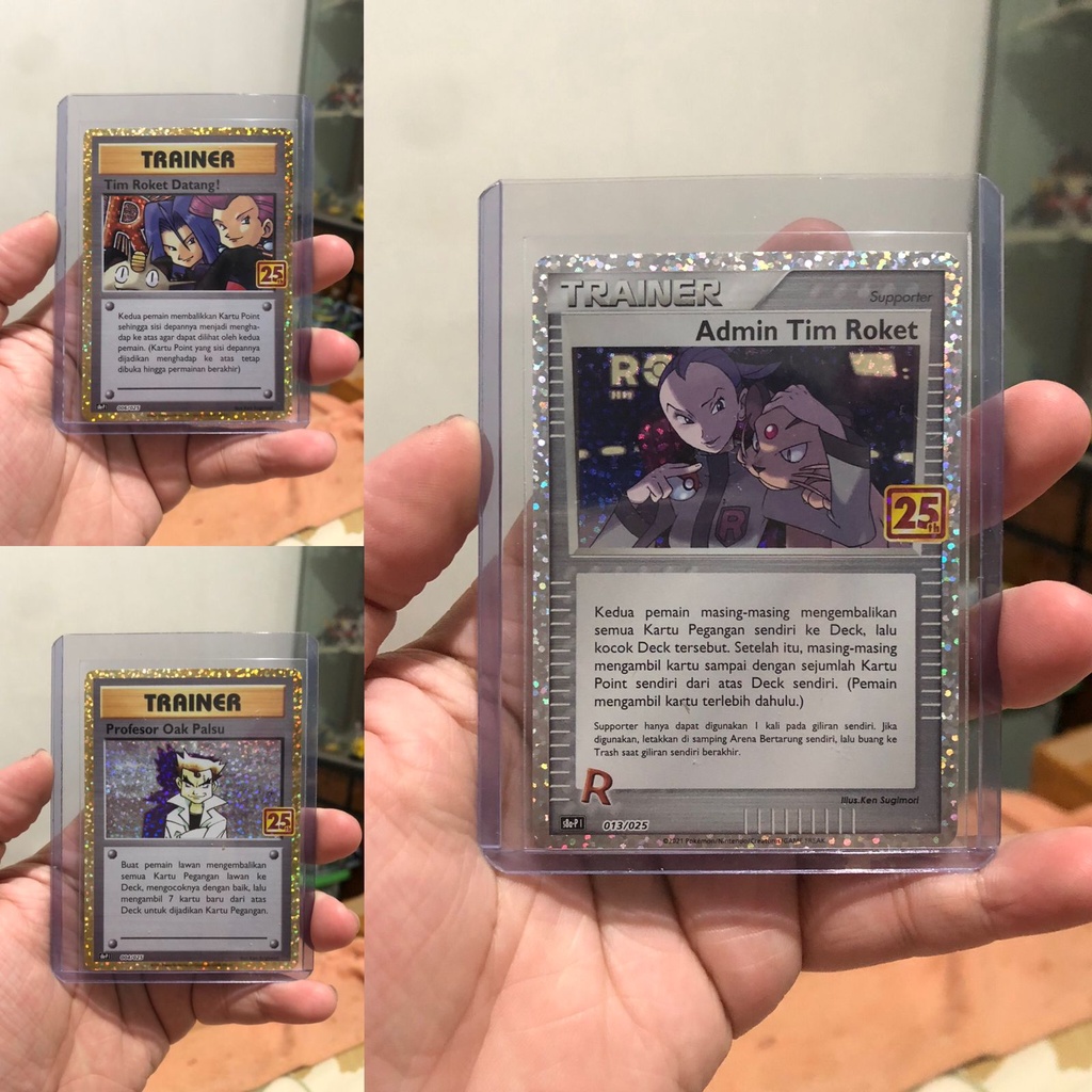 Jual Kartu Pokemon TCG Promo 25th Anniversary Indonesia Trainer Admin