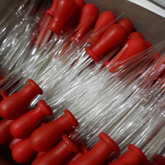 Jual PIPET TETES MERAH PENDEK KACA TIPIS Shopee Indonesia