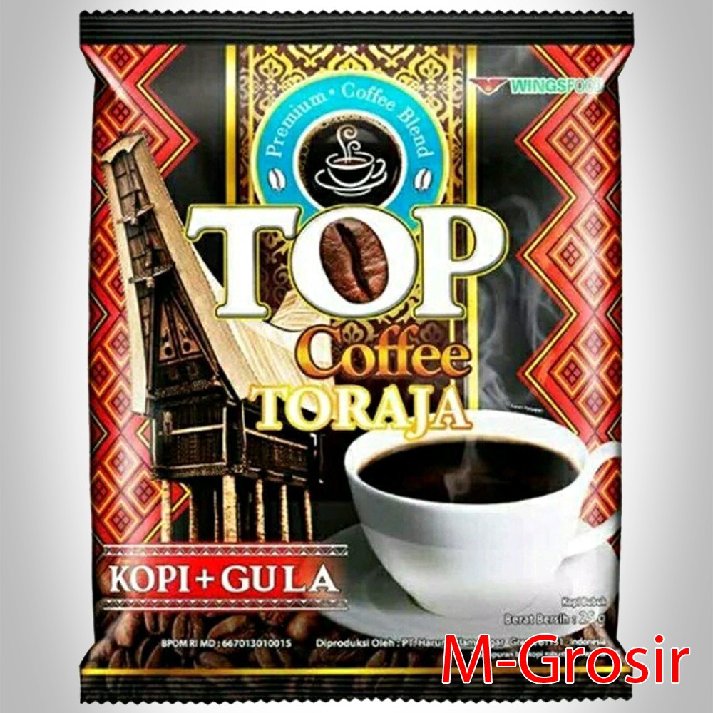 Jual TOP Kopi Toraja Kopi Gula 1 Renceng Isi 10 Sachet X 25 Gram