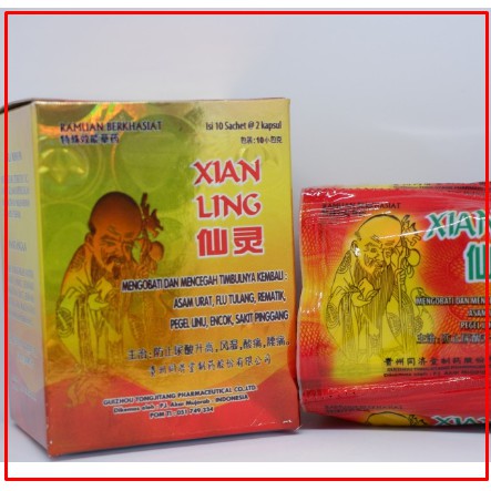 Jual XIAN LING KAPSUL Original 12 Sashet 24 Kapsul Shopee Indonesia