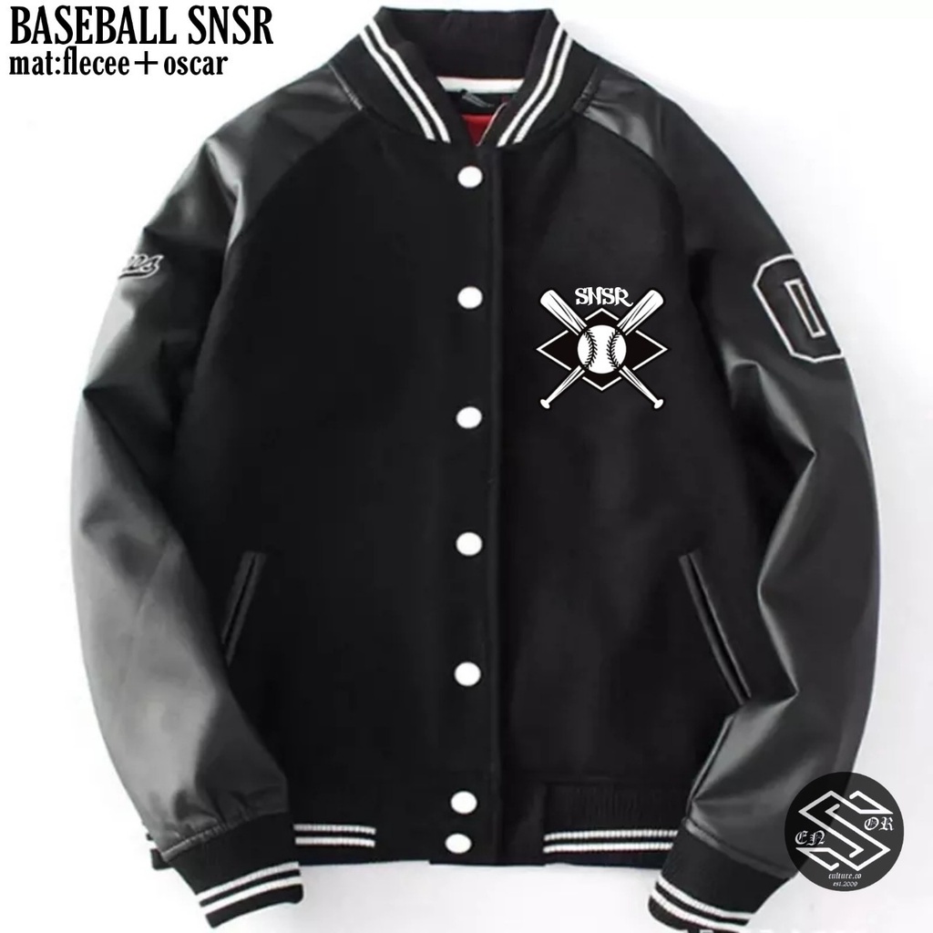 Jual Jaket Pria Baseball Original SENSOR Jaket Varsity Baseball Pria