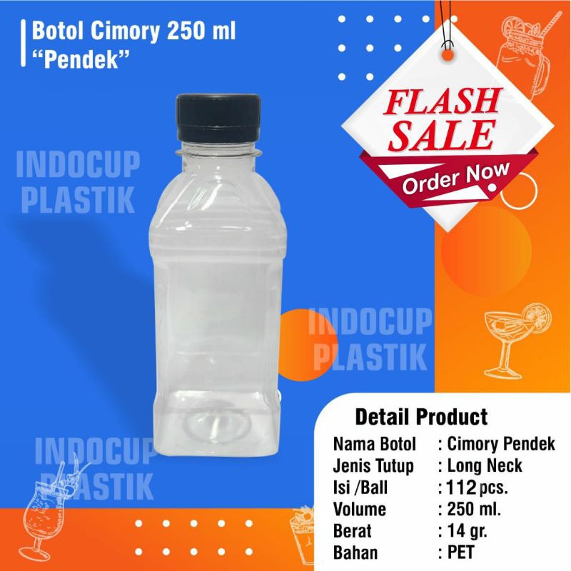 Jual Botol Plastik Cimory 250 Ml PENDEK Long Neck Shopee Indonesia