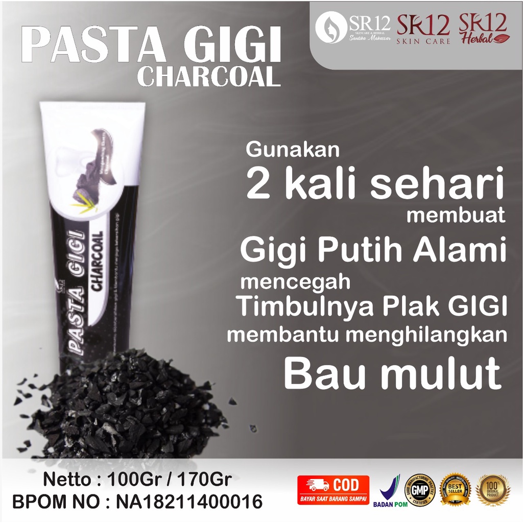 Jual Sr Pasta Gigi Charcoal Gr Makassar Shopee Indonesia