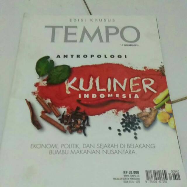 Jual Majalah Tempo Edisi Khusus Kuliner Shopee Indonesia