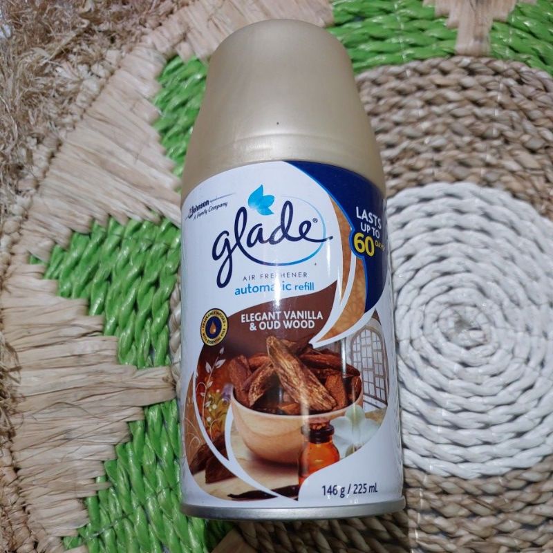 Jual Glade Matic Spray Elegant Vanilla Oud Wood Lavender Vanilla