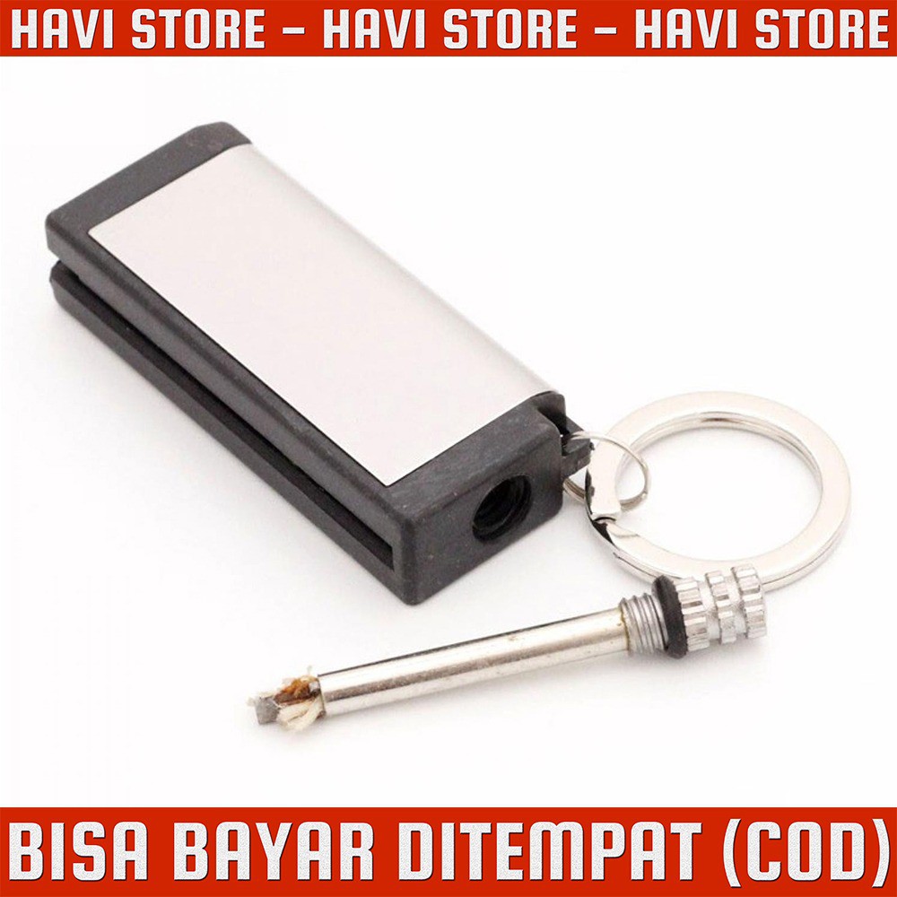 Jual Gantungan Kunci Korek Api Mancis Waterproof Kerosene Lighter