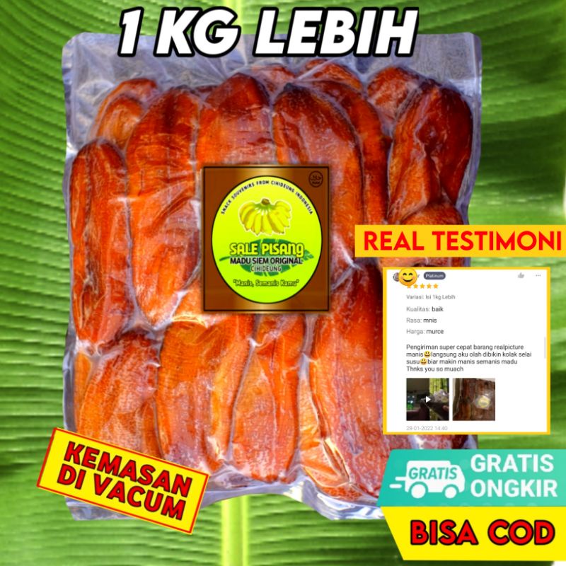 Jual COD Sale Pisang Basah 1kg Termurah Camilan Kiloan Murah Pisang