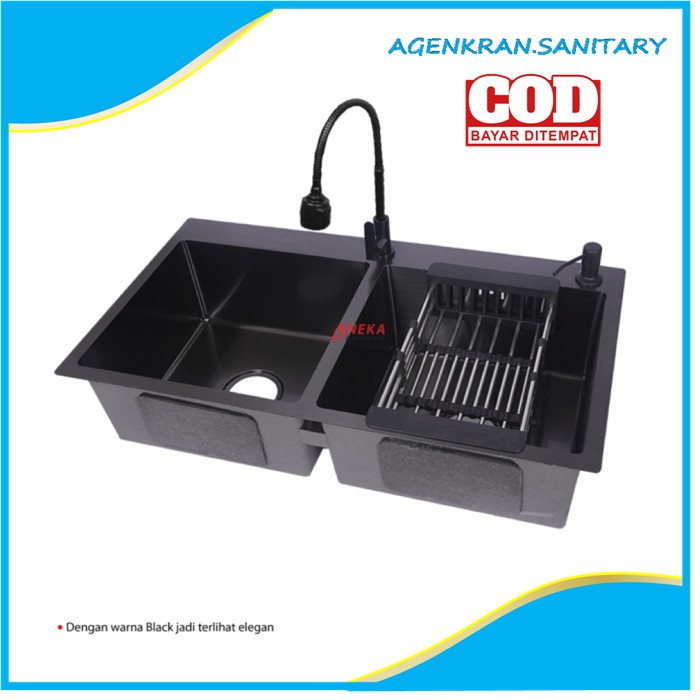 Jual Kitchen Sink Black Valpra Bak Cuci Piring Hitam Stainless