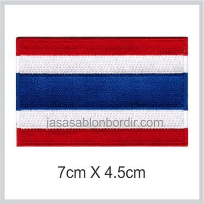 Jual Badge Emblem Bordir Bendera Thailand Indonesia Shopee Indonesia