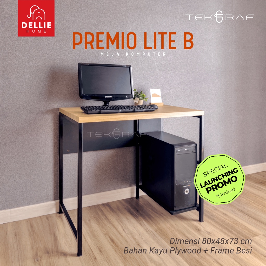 Jual Tekgraf Premio Lite B Meja Belajar Kerja Komputer Kantor Kayu