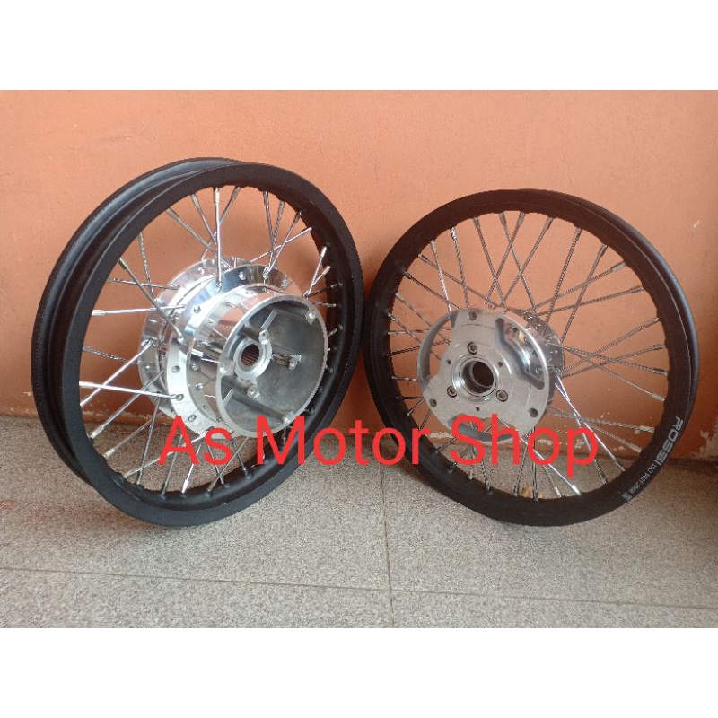 Jual VELG SEPASANG MEREK ROSSI UKURAN 140 160 RING 14 TROMOL SET