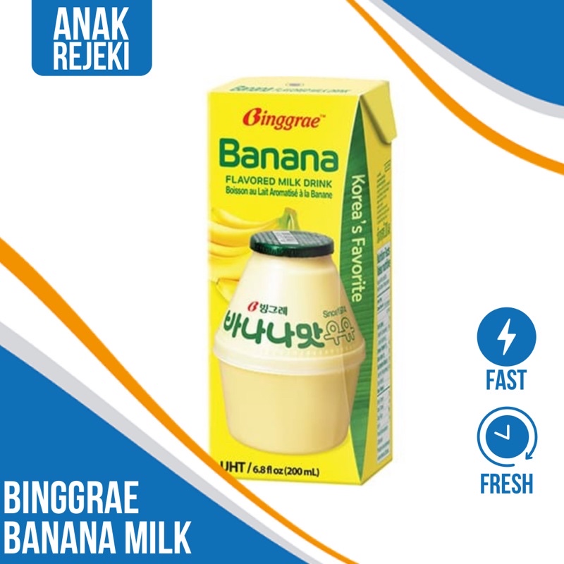 Jual Binggrae Banana Milk 200ml Susu Korea Rasa Pisang Bingrae Bingre