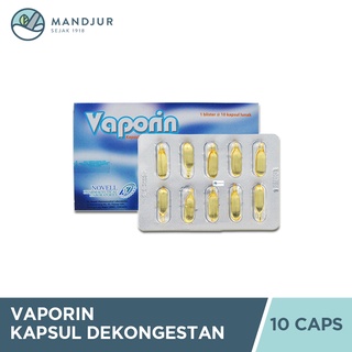 Jual Vaporin Kapsul Dekongestan Inhalasi Isi 10 Kapsul Lunak Shopee