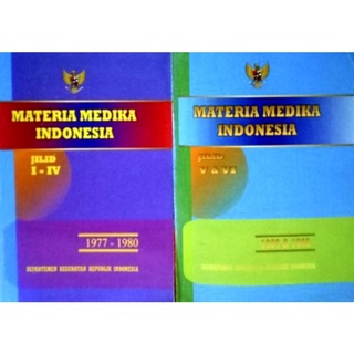 Jual Materia Medika Indonesia Jilid 1 6 Hardcover Shopee Indonesia