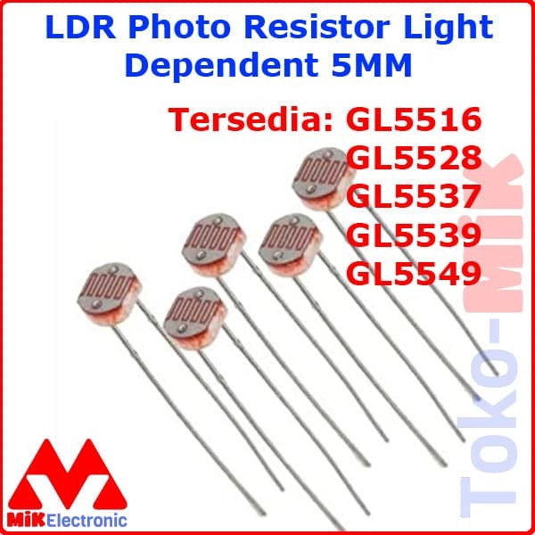 Jual Ldr Photo Resistor Light Dependent Mm Mm Shopee Indonesia