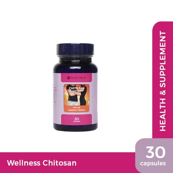 Jual Wellness Chitosan 500mg 30 Capsules Shopee Indonesia