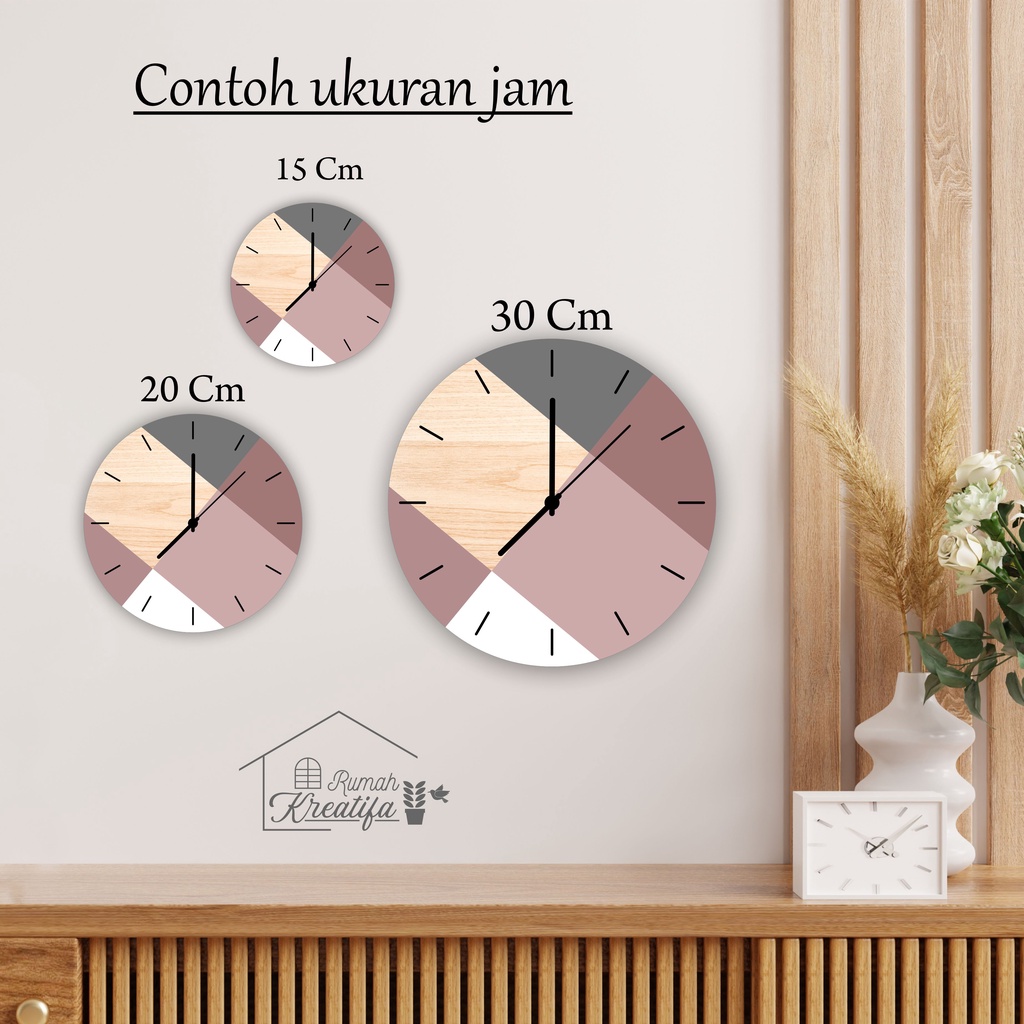 Jual Jam Dinding Diameter Dan Cm Dekorasi Unik Aesthetic Kamar