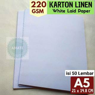 Jual Kertas Linen Jepang Putih Isi Lembar A Karton Fancy Paper