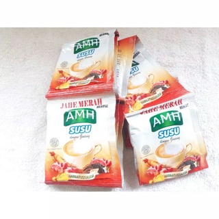 Jual Jahe Merah Herbal AMH SUSU Plus Gingseng Per SACHET HARGA GROSIR