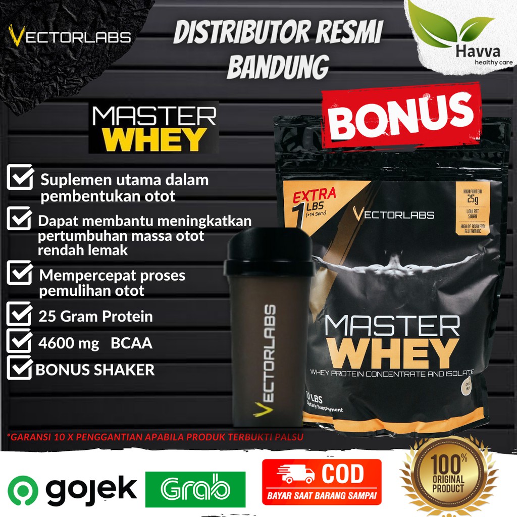 Jual Vectorlabs Master Whey Lbs Suplemen Fitness Gym Whey Protein