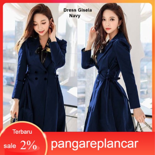 Jual BLAZER WANITA Panjang Hitam Korea Style Kekinian Blazer Stradi