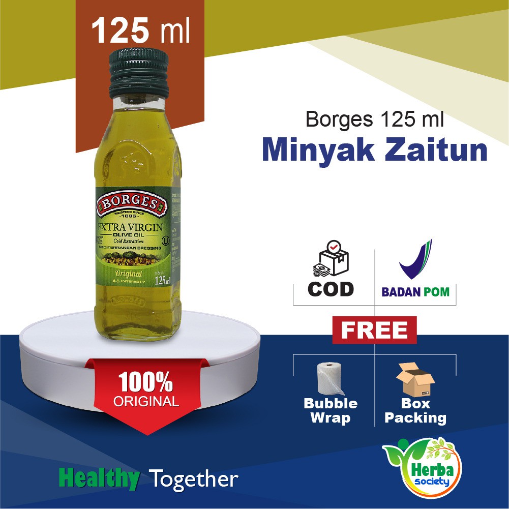 Jual Minyak Zaitun BORGES 125 Ml Untuk Diminum Rambut Dan Masak Extra