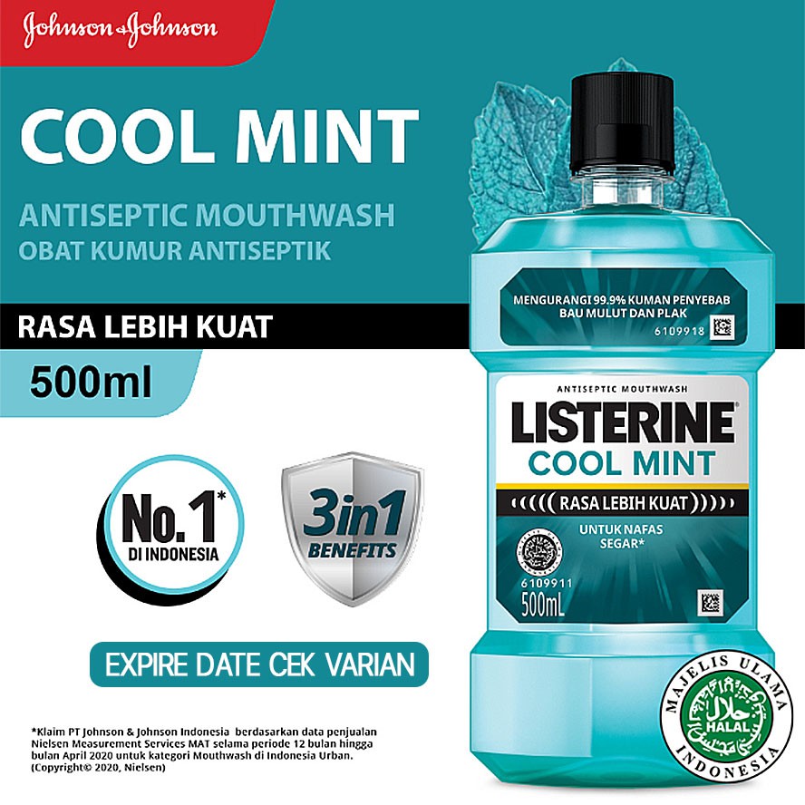 Jual LISTERINE Cool Mint Antiseptic Mouthwash Obat Kumur Antiseptik