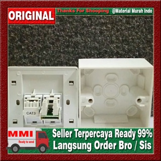 Jual Face Plate Utp Modular Outbow Outlet Utp Modular Rj Rj Outbow